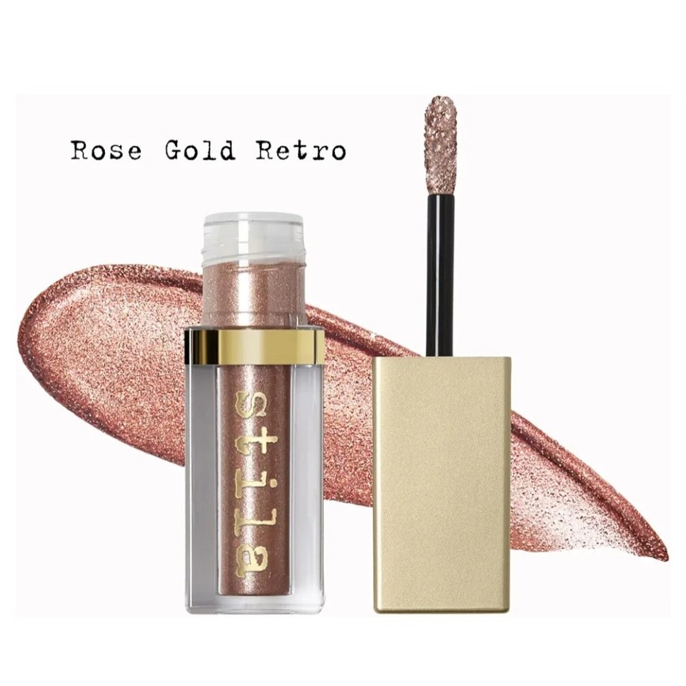 Stila Glitter & Glow Liquid Eye Shadow rose gold retro 0.153oz (4.5ml)
